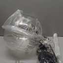 13.7" Globe Pendant Light 3-Light Black Mid Century Pendant Light Clear Glass Lights Kitchen Island Mid Century Adjustable Hanging Farmhouse Globe Fixtures for Living Room Lobby