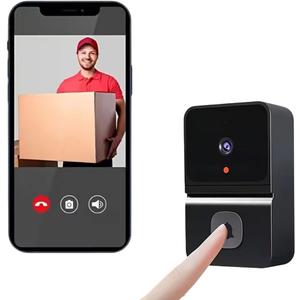 HDView Wireless Video Doorbell, Smart Night Vision Doorbell, Security Intelligent Visual Video Intercom, 2-Way Audio, USB Rechargeable, Doorbells for Home, Smart Home Device