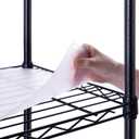 Poofzy Wire Shelf Liner 13.3" X 22.8", Non-Adhesive Plastic Shelf Liners for Wire Shelving, Waterproof Protector Mats (3PK, Clear)