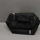 NOL Natural Organic Lifestyle Small Insulated Lunch Bags for Women Men Small Cooler Bag | Fits 7 Cans 330ml | Lightweight Nylon Waterproof Lunch Box For Work（Small，Black）