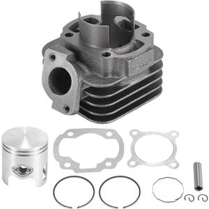 Motoforti Racing Scooter Cylinder Big Bore Kit with 10mm Piston Pin for Yamaha Jog Zuma 2 Stroke 50cc for Minarelli 1E40QMB Engine 70cc