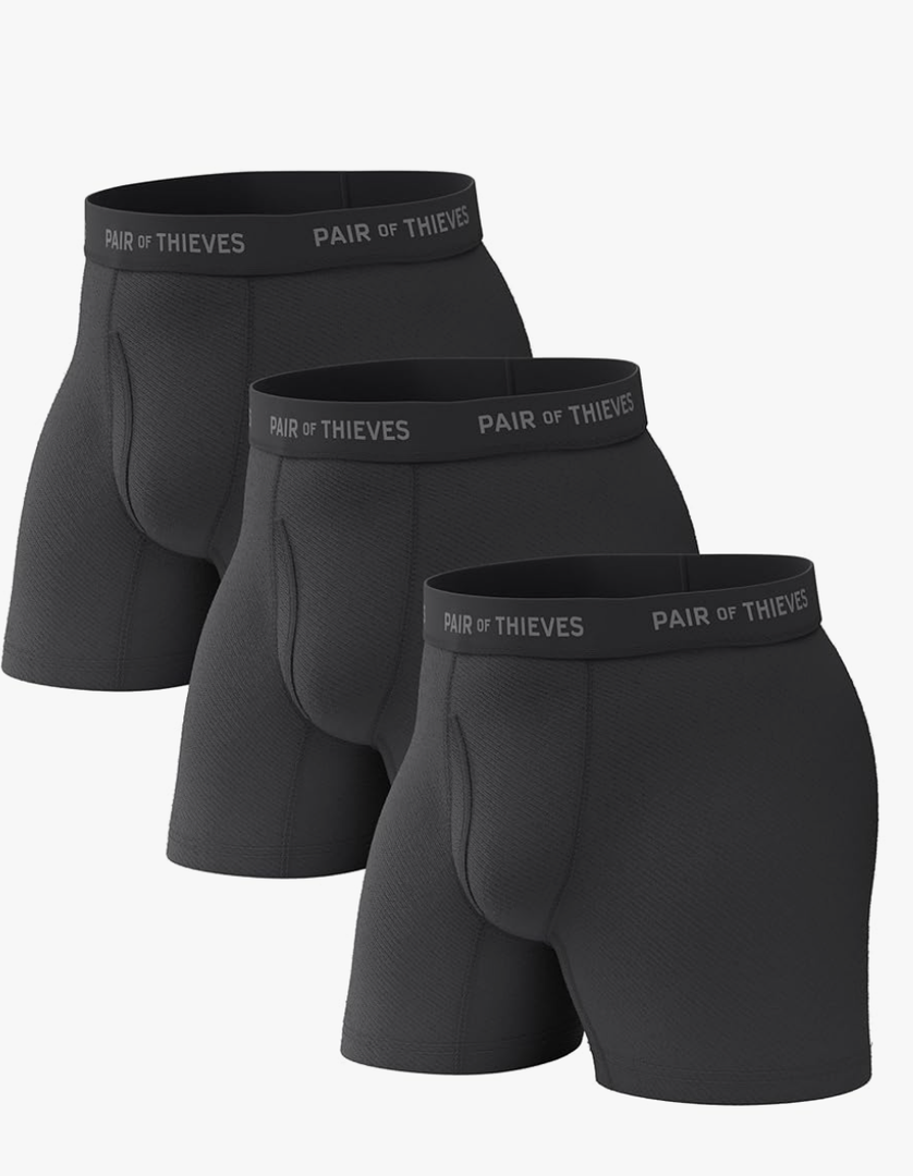Pair of Thieves Super Fit Men's Boxer Briefs – Soft, Breathable, Quick-Dry Underwear with 4-Way Stretch (2 & 3 Pack), M