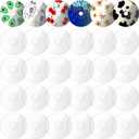 Flutesan 30 Pieces Blank Cds Clear Aesthetic Clear CD for Painting Wall Decor Transparent Round Circle Disc for DIY Crafts Ornament Living Room Bedroom Decoration Party Supplies