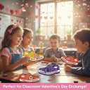 Valentines Day Cards for Kids School Classroom, 30 pcs Valentine's Cards with 30 Shoe Charms for Boys Girls, Valentine Exchange Gift & Classroom Celebration Favors