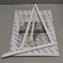 Egofine 12x16 Picture Frame White Covered by Plexiglass Made of Solid Wood, Display Pictures 9x12 and 11x14 with Mat or 12x16 Without Mat for Wall Mounting