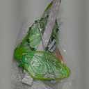 PESAAT Fairy Wings for Adult Sparkling Sheer Girls Butterfly Wings with Fairy Hair Tinsel,Elf Ears,Flower Garland,Wand (Green)