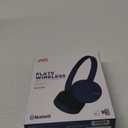 JVC HA-S23W Wireless Headphones - On Ear Bluetooth Headphones, Foldable Flat Design, 17-Hour Long Battery Life (Blue)