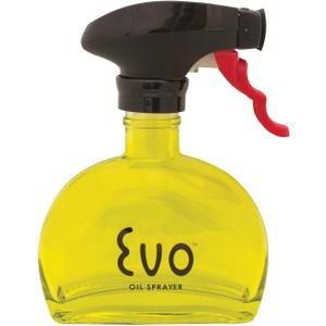 Evo Oil Sprayer Glass, Non-Aerosol for Olive, Cooking Oils, and Vinegars, Yellow, 6-Ounce Capacity