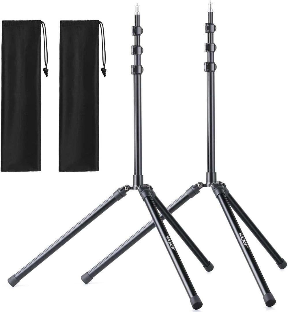 K&F CONCEPT 79 inch/2.01m Light Stand, Studio Photography Tripod, Heavy Duty for Studio, Speedlight, Reflector, Flash, Softbox, Umbrella, Backgrounds, Portrait - 2 Pack
