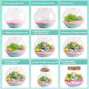 Mermaid Light-Up Terrarium Kit for Kids - LED Night Light Birthday Gift for Girls Ages 4 5 6 7 8-12 Year Old - Mermaid Toys for Girls - DIY Arts and Crafts Kit for Kids