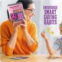 Piggy Bank for Kids - Electronic Money Saving Box w/Code- ATM Safe - Toy Coin Bank - Toys for Girls Age 3, 4, 5, 6, 7 - Birthday Gifts for 8, 9, 10, 11, 12 Year Old Girl (Pink & Silver)