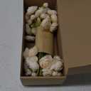 Ling's Moment Ranunculus Artificial Flower, Faux Silk Mini Ranunculus Flowers for DIY Bouquet, Bulk Fake Wedding Filler Flowers for Centerpieces Arrangements Bridal Shower Decorations, Cream