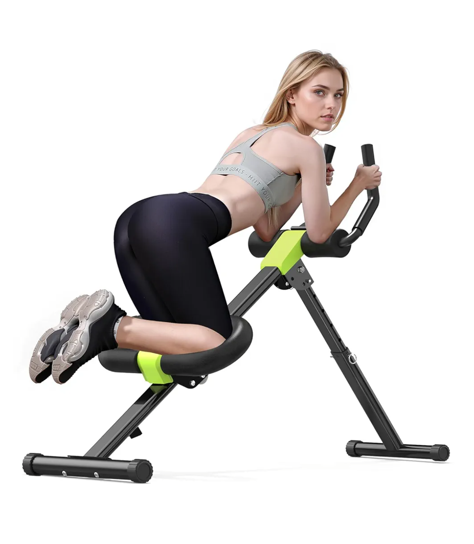 Ab Workout Equipment, Ab Machine for Home Gym Fitness, Ab Trainer Exercise Equipment for Abdominal Exercise and Strength Training (Black)