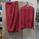 PRETTYGARDEN 2 Piece Sets For Women Fall Trendy Long Sleeve Sweatshirt Wide Leg Pants Loungewear Set Matching Sweatsuit XL