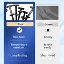 Nylon Universal Cable Tie Buckle,New Multifunctional Cable Tie Buckle for Car Daily Repair,Heavy Duty Self-Locking Nylon Zip Ties Holder,UV Resistant Zipties for Car Daily Auto Fixing (50pcs)