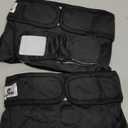 Pet Parents® Washable Dog Diapers (2pack) + Extendrs® of Durable Doggie Diapers, Premium Dog Diapers Female & Male (Large, Black)