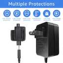 12.6V Pool Cleaner Charger.Compatible with Pool Blaster Water Tech Power Cord, Max Li CG, iVAC 360 Li, Max Li HD, Max Li, Millennium Li, Volt FX-8 Li Pool Vacuum Cleaner.(6.5Ft Black)