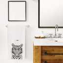 2 x Tiger Gifts Hand Towels for Bathroom, Tiger Bathroom decor, Cute Animal Kids Room Decor, 16x24 Inch
