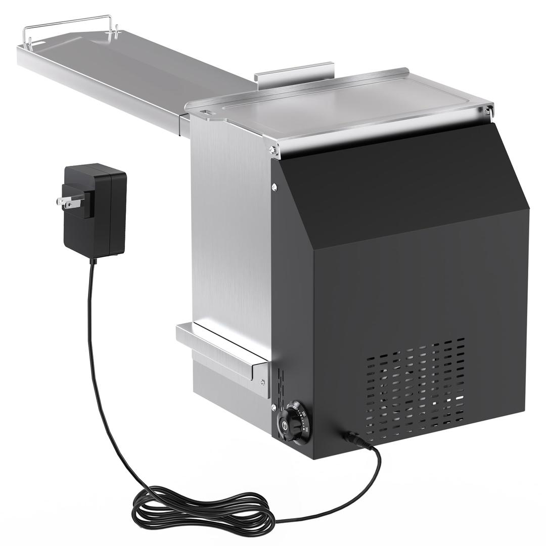 Side Firebox for Char Griller Wrangler 2823 Chargriller Fire Box Mod Kit Electric Gravity Fed Accessories for Master Forge 30 inch Barrel Offset Charcoal Grill Replacement Parts