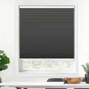 LazBlinds Cordless Cellular Shades, Blackout Honeycomb Shades with 1.5 inch Cells, Room Darkening Thermal Insulation Noise Reduction Blinds for Windows, 29" W x 72" H, Black