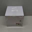 EAMBRITE White Christmas Decorations, Set of 3 Christmas Lighted Gift Boxes, 48 LED Light Up Present Boxes for Indoor Outdoor Party Yard Home Holiday Decorations (White and Silver)