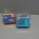 Robo Alive Robo Fish Robotic Swimming Fish (Teal + Orange) by ZURU Water Activated, Changes Color, Comes with Batteries(2 Pack) Series 3