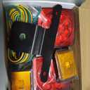 fouwick LED trailer lights Kit, 12V Submersible Tail Marker Lights Wiring Lamp Harness for Boat Car Truck RV Utility snowmobile turn signal license plate stop reverse Trailer Accessories