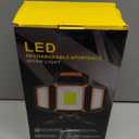 30W Rechargeable Work Light, 3000 Lumen Magnetic Work Light Battery Powered, Waterproof Portable Cordless Job Site Lighting for Construction Site, Workshop, Garage, Camping, and Car Repairing