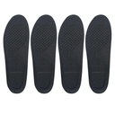 Geyoga 2.7 x 3.7 x 11 Inch, 0.4 Inch in Height 4 Pcs Left Full Length Insoles Balancer Leg Length Discrepancy Insoles and Additional Cushion Pad, Heel Lift for Leg Length Discrepancy, Black