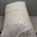 Calvin Klein Logo Extra Firm 20" x 36" King Size Set of 2 Bed Pillows for Sleeping, White