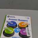 Learning Resources Answer Buzzers - Set of 4, Ages 3+, Assorted Colored Buzzers, Game Show Buzzers, Perfect for Family Game and Trivia Nights, for Kids