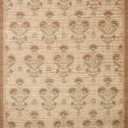 Loloi Chris Loves Julia Rue Collection RUE-01 Wheat/Sage 8'-6" x 11'-6" Area Rug Jute Neutral Floral Living Room Bedroom Rug