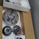 DINGLILIGHTING Bedroom Ceiling Fan with Light: 52 Inch Ceiling Fan Dual-Sided 5 Blade 6 Speed Reversible - Modern Farmhouse Fans with Remote and App for Bedroom Living Room Outdoor Porch, Black Walnut