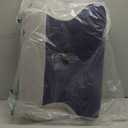 JOLLYVOGUE Cervical Neck Pillow - Contour Memory Foam Pillow for Neck Pain Relief with Cooling Pillowcase, Ergonomic Orthopedic Support for Side Back Stomach Sleepers, White & Dark Blue