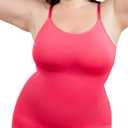SHAPERMINT Scoop Neck Smoothing Cami, Shapewear Tank Top for Women | Scoop neck shaping cami with gentle 360 tummy, back and side smoothing, adjustable straps and seamless everyday layering. (Red, XXL)