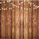 8x6FT Brown Wood Backdrop Rustic Photo Backdrop Country Wooden Background Birthday Wedding Western Party Decoration F1