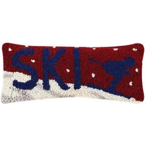 Peking Handicraft 31TG487C05OB Ski Hook Pillow, 12-inch Length