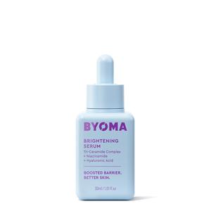 BYOMA Brightening Serum - Barrier Repair Serum - Brightening & Hydrating Face Serum with Hyaluronic Acid, Niacinamide & Ceramides - Hyaluronic Acid Serum For Face, Glowing, Radiant Skin - 1.01 fl. oz