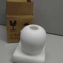 Touch Table Lamp for Nightstand - Small Bedside Lamp for Bedroom Living Room Night Stands, Desk Lamp with White Glass Shade for Small Spaces, 3 Way Dimmable, LED Bulbs, Gifts (Non-USB)
