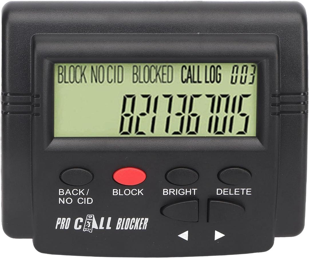 Caller ID Box, 2000 Groups Convenient Call Blocker with LCD Display for Phone