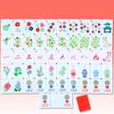 American Mahjong Sets 160 Mahjong Tiles Melamine Engraved Mah Jong Ideal for Home & Party Games(Stylish, Red)