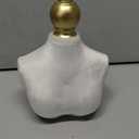 AceOrbit 2 Pcs Vintage Velvet Necklace Display Stand 2 Different 13.8/6.65 Inches Size Velvet Jewelry Necklace Mannequin Holder Elegant Decor for Wedding Jewelry Selling Trade Shows