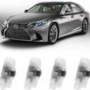 4Pcs Car Door Lights Logo Projector Compatible with LS/ES/is/LX/RX/GS/GX/RC/UX Car Accessories, No Fade HD LED Car Welcome Projector Lights, 3D Ghost Shadow Puddle Light