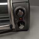 Hamilton Beach Easy Reach 4-Slice Countertop Toaster Oven With Roll-Top Door, 1200 Watts, Fits 9 Pizza, 3 Cooking Functions for Bake, Broil and Toast, Silver (31344DA)