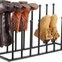 Housen Solutions Boot Rack Organizer for Tall Boots, 8 Pairs Metal Free Standing Shoe Rack, Black Shoes Boot Organizer Holder Stand for Closet, Entryway, Garage