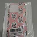 AKORAVO for iPhone 14 Pro Case for Women Men Girl, Full Protective Shockproof Slim Soft TPU Clear Phone Cover Cases Design for iPhone 14 Pro 6.1,Cute Cartoon Animal Pet Dog Puppy French Bulldog Pink