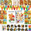 BenLouis Fall Party Favors for Kids Thanksgiving Day Classroom Gifts Prize Coloring Books Set Bulk for Students Kids Autumn Pumpkin Harvest Pinata Filler Goodie Bag Stuffers Craft24Set Fall