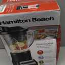 Hamilton Beach Wave Crusher Blender for Smoothies With 40 Oz Glass Jar and 14 Functions, Ice Sabre Blades & 700 Watts for Consistently Smooth Results, Black & Stainless Steel (54220)