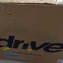 Drive Medical SSP118FA-SF Silver Sport 1 Folding Transport Wheelchair with Full Arms and Removable Swing-Away Footrest, Black