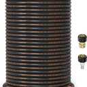 3/8" ID Pressure Washer Hose 200 ft, 4800 PSI Steel-Braided
Flexible & Kink-Resistant, Power Washer Hose with 3/8" Swivel Quick Connect & M22-14mm Adapter, Hot/Cold Water Compatible